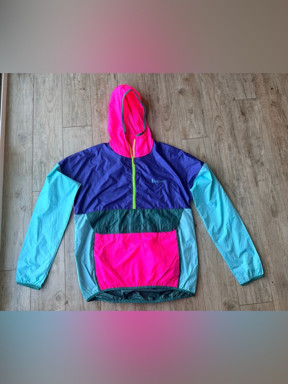 Cotopaxi Teca Half Zip Bright Colorful Neon Windbreaker Pullover WXL/ML